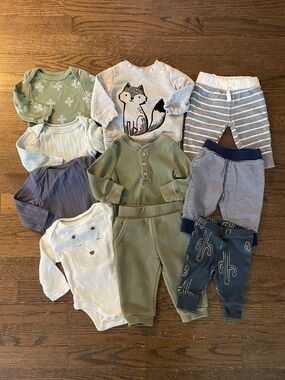 Boy 3 Months Clothing Bundle Lot Fall Winter Cloud Island Carter’s